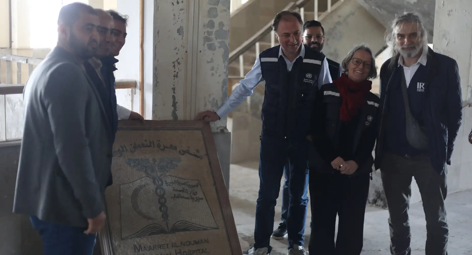 A WHO team visited Maarat al-Numan city in rural Idlib