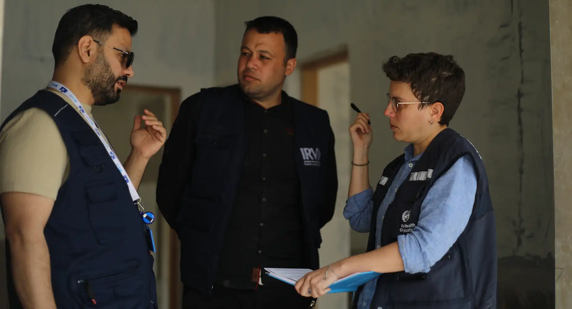 A delegation from the World Health Organization visited the Maarat al-Numan